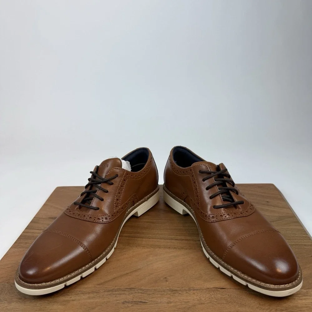 New Mens Cole Haan FlexGrand Plus Cap Toe Oxfords Sneakers Dress Shoes Sz 8 M‎